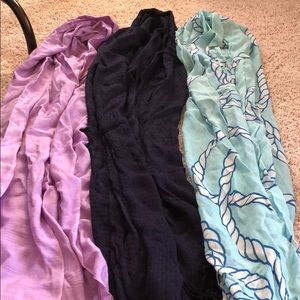 Three scarves bundle